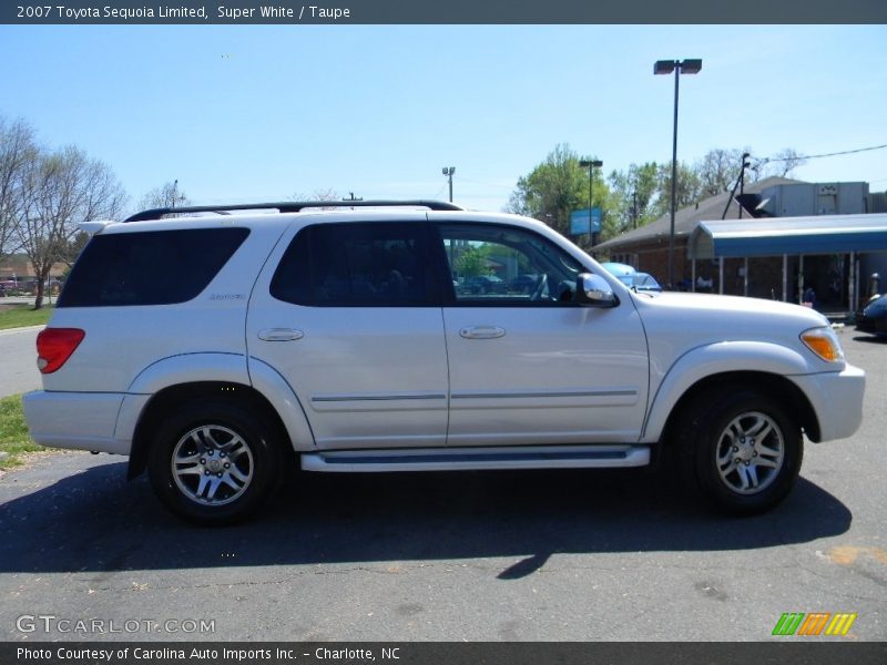 Super White / Taupe 2007 Toyota Sequoia Limited
