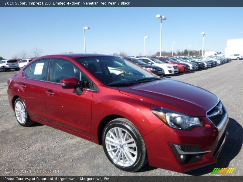 Venetian Red Pearl / Black 2016 Subaru Impreza 2.0i Limited 4-door