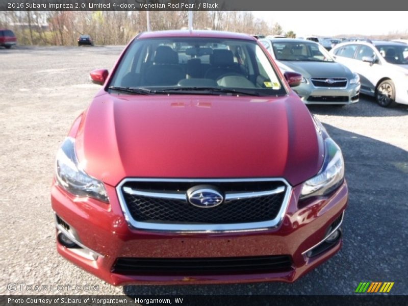 Venetian Red Pearl / Black 2016 Subaru Impreza 2.0i Limited 4-door