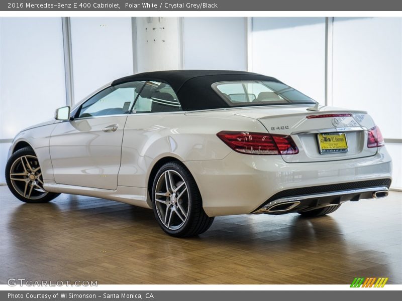 Polar White / Crystal Grey/Black 2016 Mercedes-Benz E 400 Cabriolet