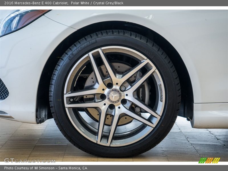 Polar White / Crystal Grey/Black 2016 Mercedes-Benz E 400 Cabriolet