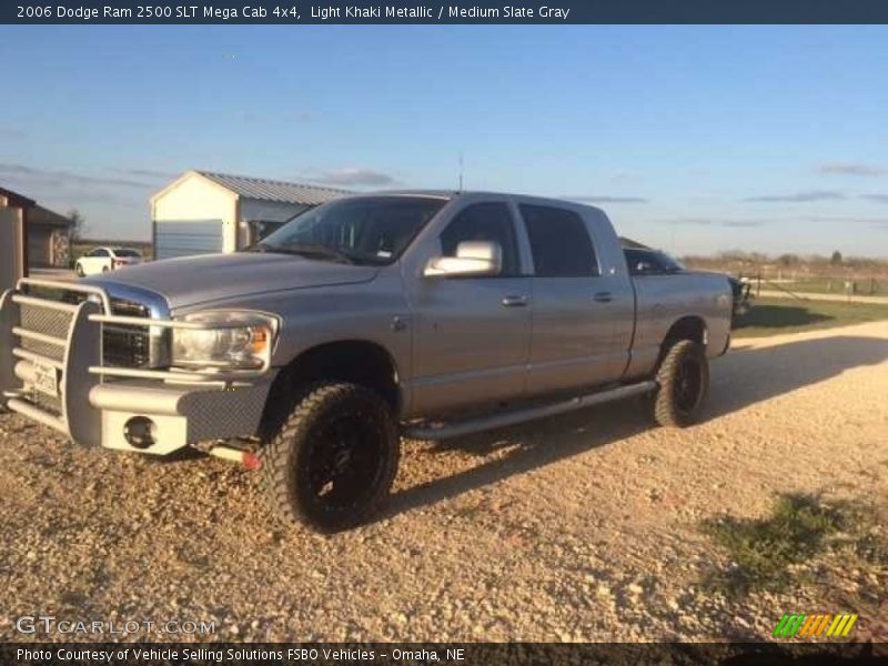 Light Khaki Metallic / Medium Slate Gray 2006 Dodge Ram 2500 SLT Mega Cab 4x4