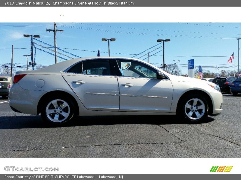 Champagne Silver Metallic / Jet Black/Titanium 2013 Chevrolet Malibu LS