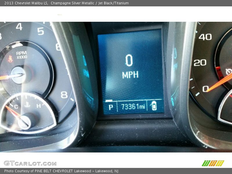 Champagne Silver Metallic / Jet Black/Titanium 2013 Chevrolet Malibu LS