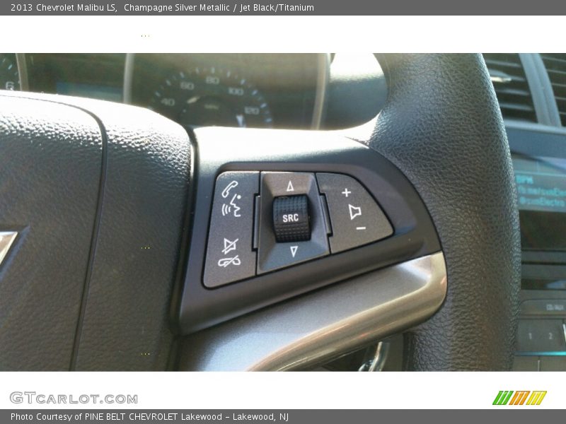 Champagne Silver Metallic / Jet Black/Titanium 2013 Chevrolet Malibu LS