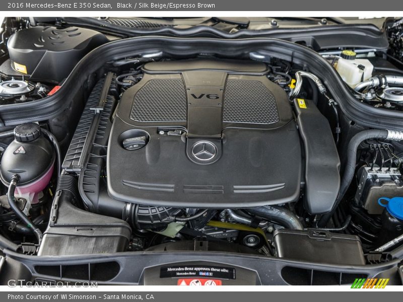 Black / Silk Beige/Espresso Brown 2016 Mercedes-Benz E 350 Sedan