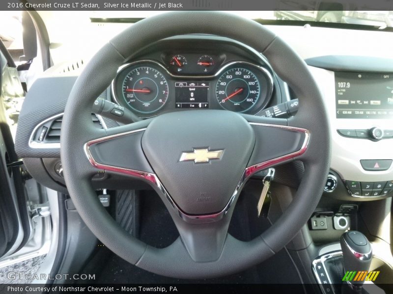 Silver Ice Metallic / Jet Black 2016 Chevrolet Cruze LT Sedan
