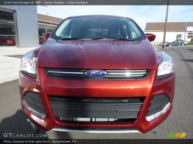 Sunset Metallic / Charcoal Black 2016 Ford Escape SE 4WD