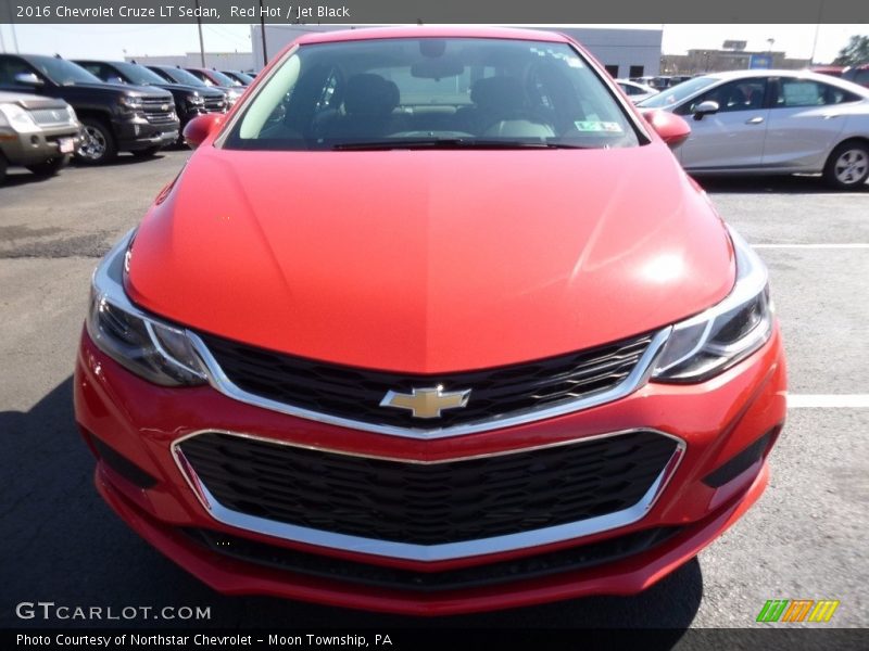 Red Hot / Jet Black 2016 Chevrolet Cruze LT Sedan