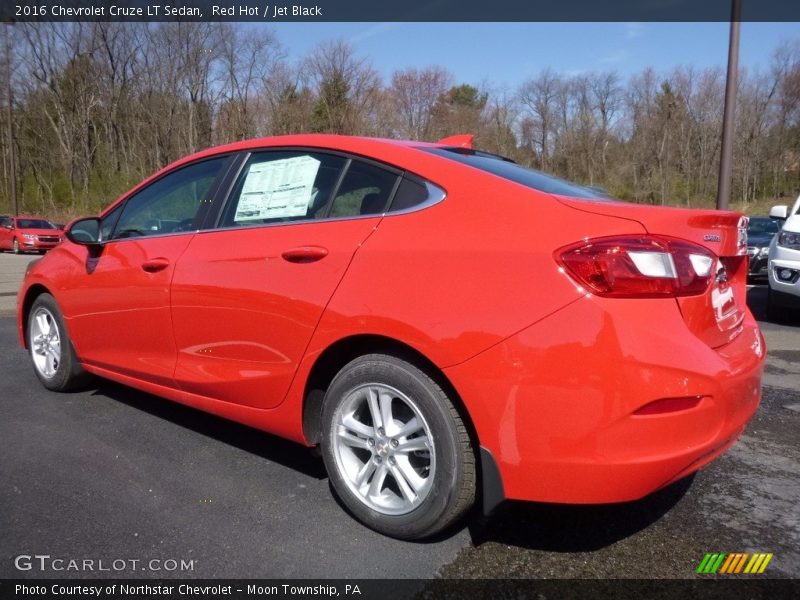 Red Hot / Jet Black 2016 Chevrolet Cruze LT Sedan