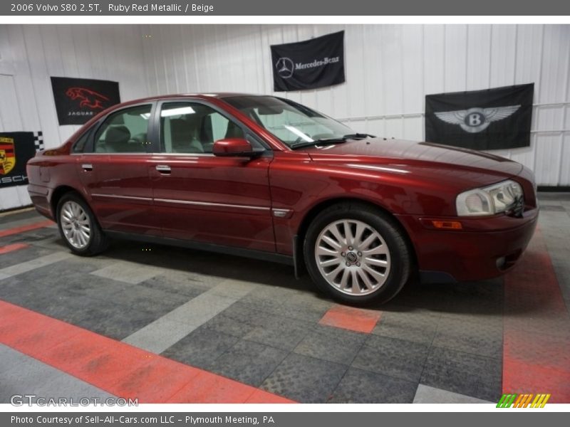 Ruby Red Metallic / Beige 2006 Volvo S80 2.5T