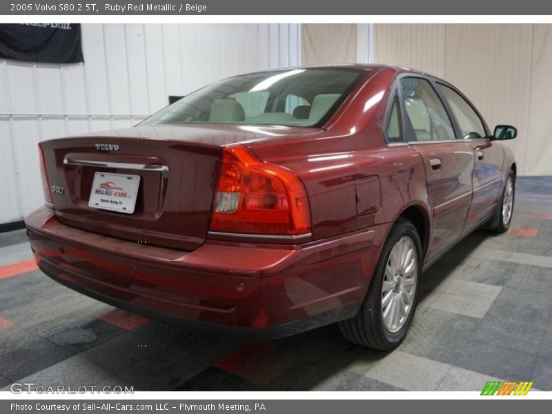 Ruby Red Metallic / Beige 2006 Volvo S80 2.5T