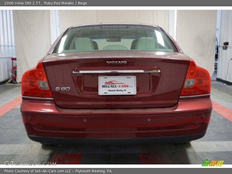 Ruby Red Metallic / Beige 2006 Volvo S80 2.5T