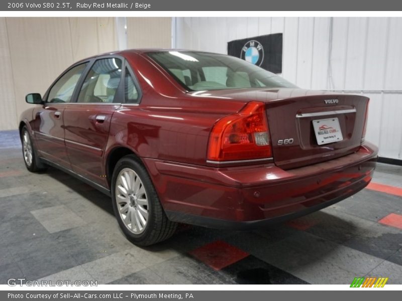 Ruby Red Metallic / Beige 2006 Volvo S80 2.5T