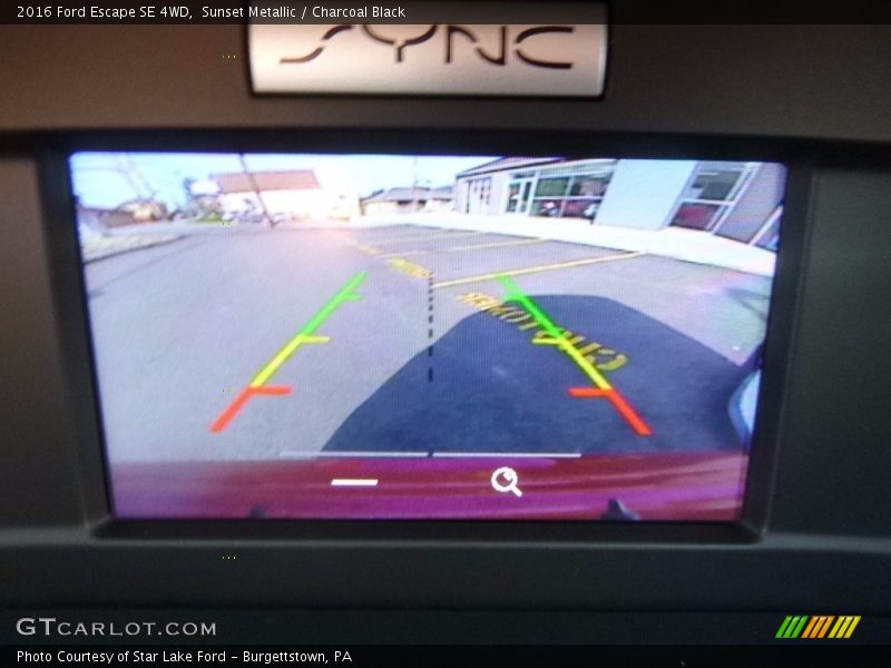 Sunset Metallic / Charcoal Black 2016 Ford Escape SE 4WD