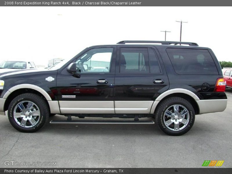 Black / Charcoal Black/Chaparral Leather 2008 Ford Expedition King Ranch 4x4