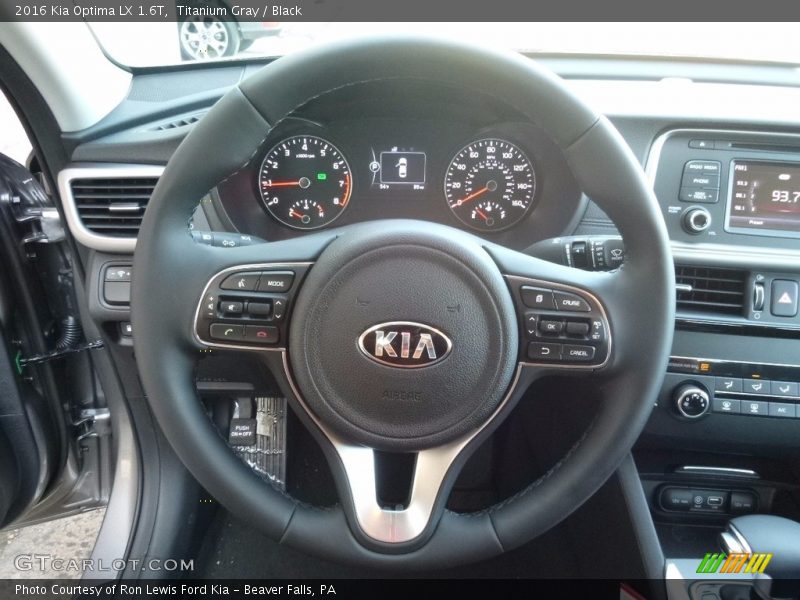 Titanium Gray / Black 2016 Kia Optima LX 1.6T