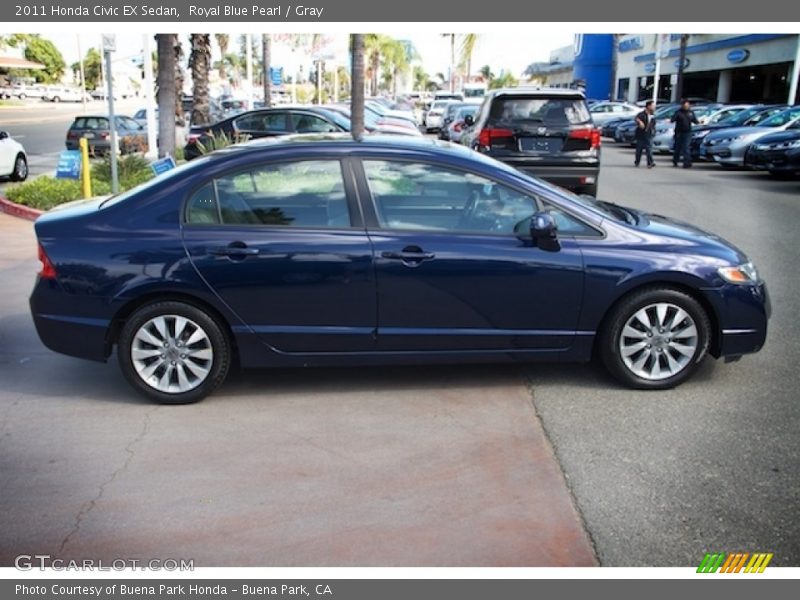 Royal Blue Pearl / Gray 2011 Honda Civic EX Sedan