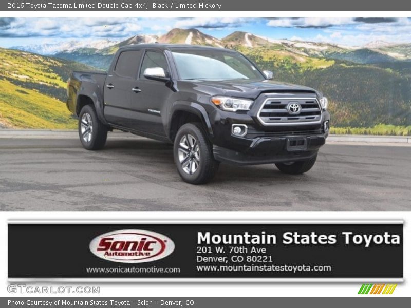 Black / Limited Hickory 2016 Toyota Tacoma Limited Double Cab 4x4