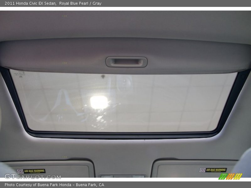 Royal Blue Pearl / Gray 2011 Honda Civic EX Sedan