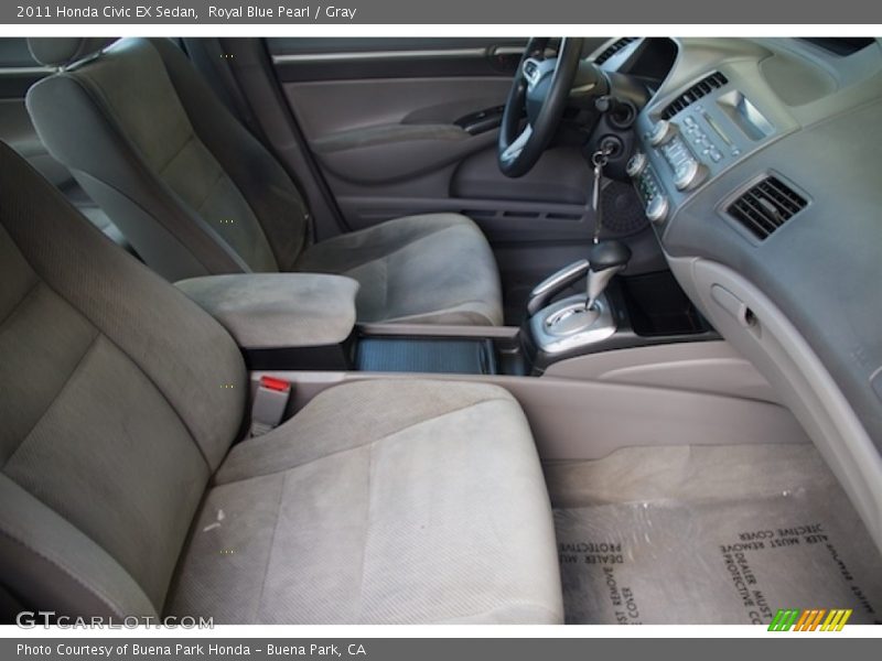 Royal Blue Pearl / Gray 2011 Honda Civic EX Sedan