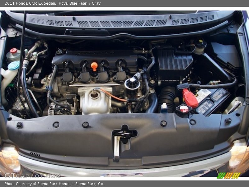 Royal Blue Pearl / Gray 2011 Honda Civic EX Sedan