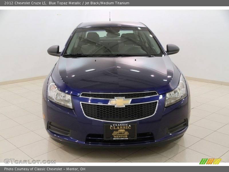 Blue Topaz Metallic / Jet Black/Medium Titanium 2012 Chevrolet Cruze LS