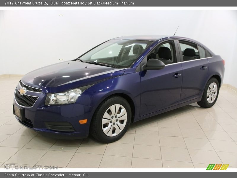 Blue Topaz Metallic / Jet Black/Medium Titanium 2012 Chevrolet Cruze LS