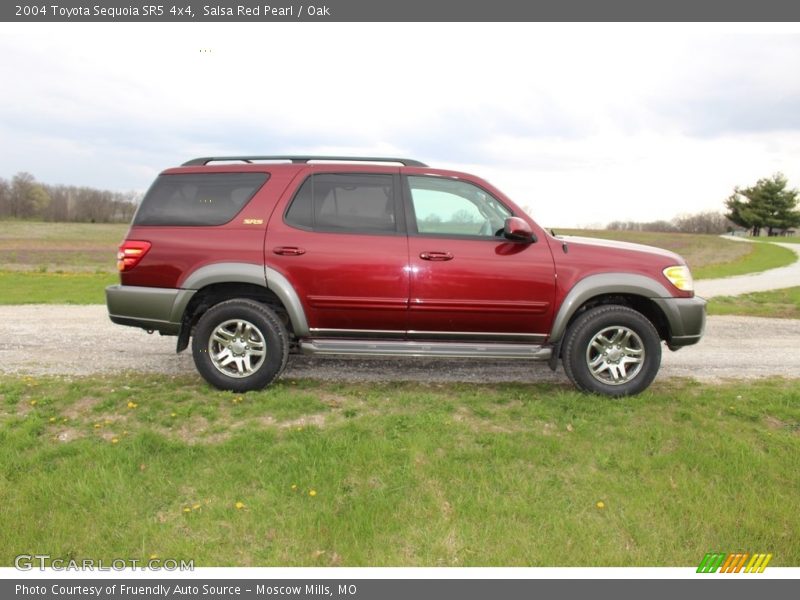 Salsa Red Pearl / Oak 2004 Toyota Sequoia SR5 4x4