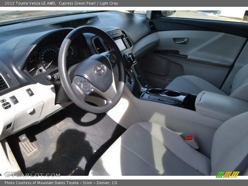 Cypress Green Pearl / Light Gray 2013 Toyota Venza LE AWD