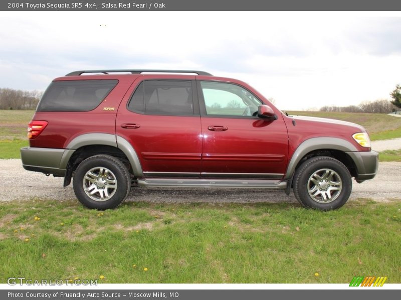 Salsa Red Pearl / Oak 2004 Toyota Sequoia SR5 4x4