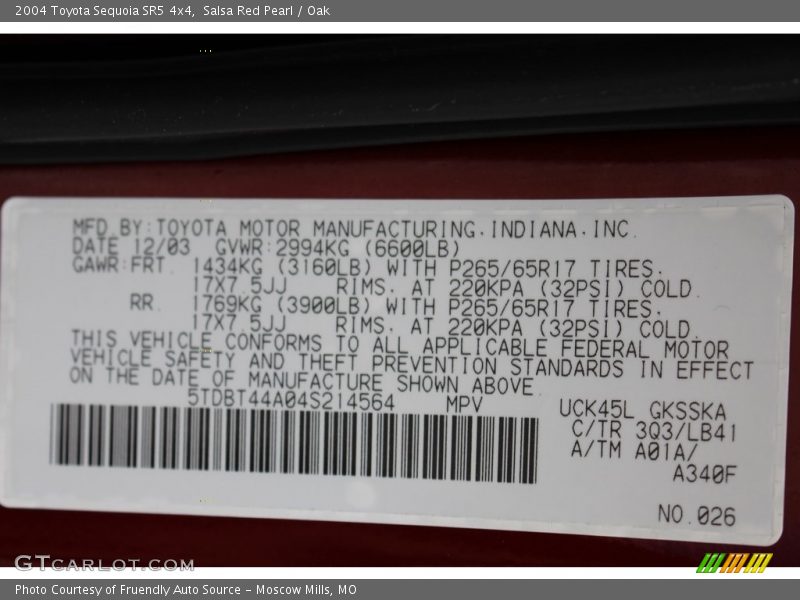 3Q3 - 2004 Toyota Sequoia SR5 4x4