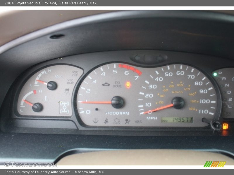  2004 Sequoia SR5 4x4 SR5 4x4 Gauges