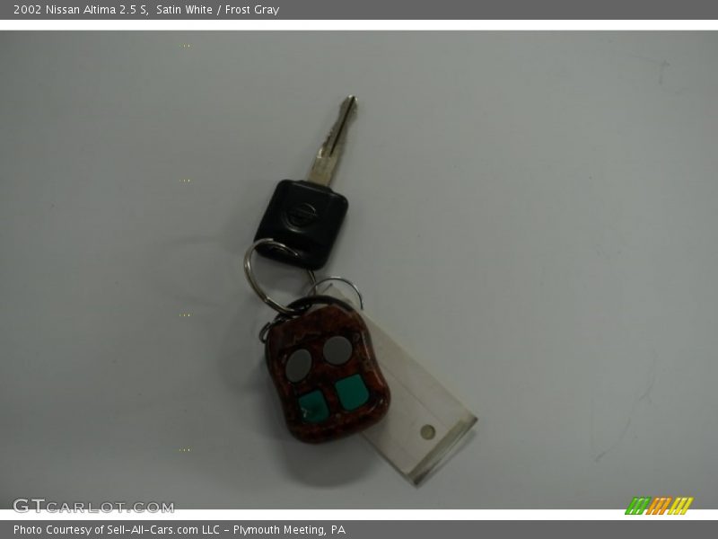 Satin White / Frost Gray 2002 Nissan Altima 2.5 S