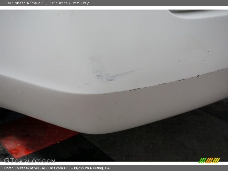 Satin White / Frost Gray 2002 Nissan Altima 2.5 S