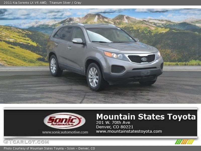 Titanium Silver / Gray 2011 Kia Sorento LX V6 AWD