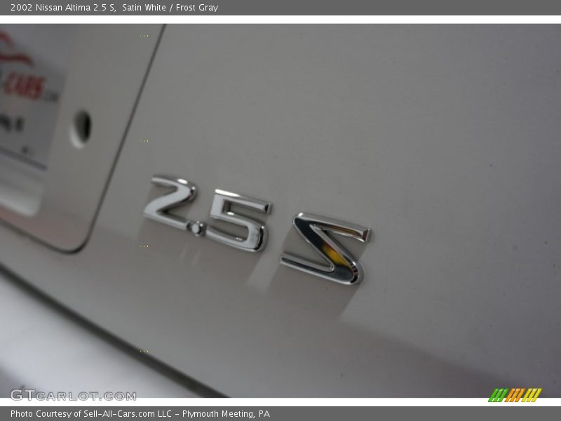 Satin White / Frost Gray 2002 Nissan Altima 2.5 S