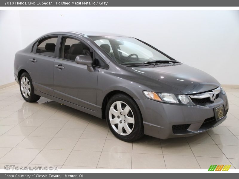 Polished Metal Metallic / Gray 2010 Honda Civic LX Sedan