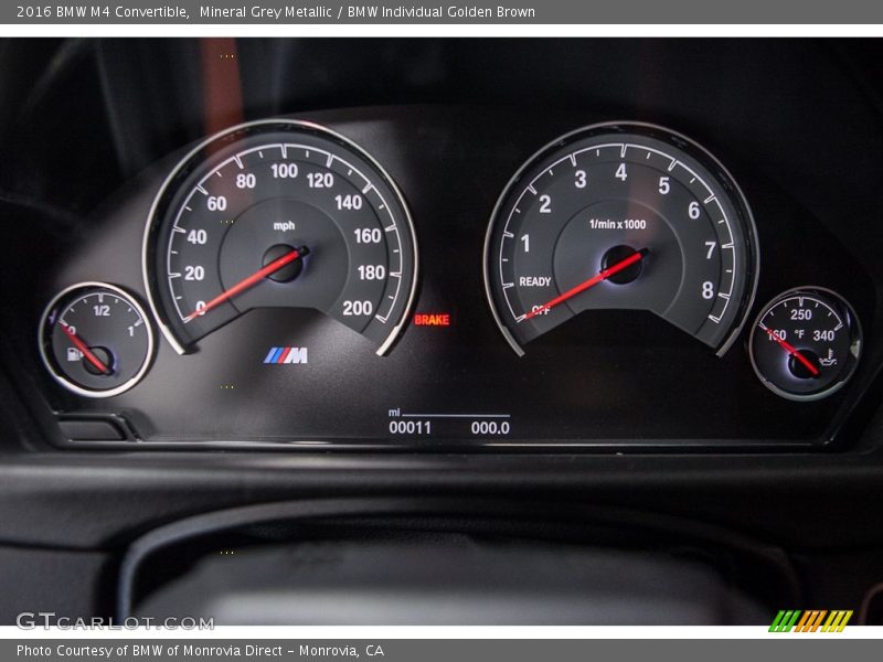  2016 M4 Convertible Convertible Gauges