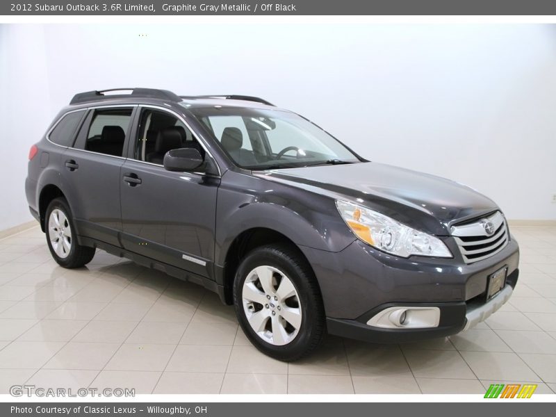 Graphite Gray Metallic / Off Black 2012 Subaru Outback 3.6R Limited
