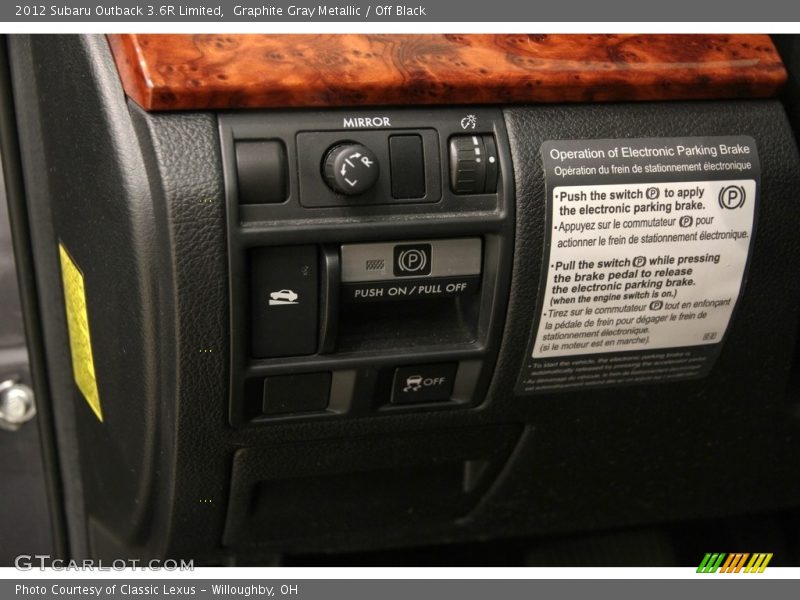 Graphite Gray Metallic / Off Black 2012 Subaru Outback 3.6R Limited