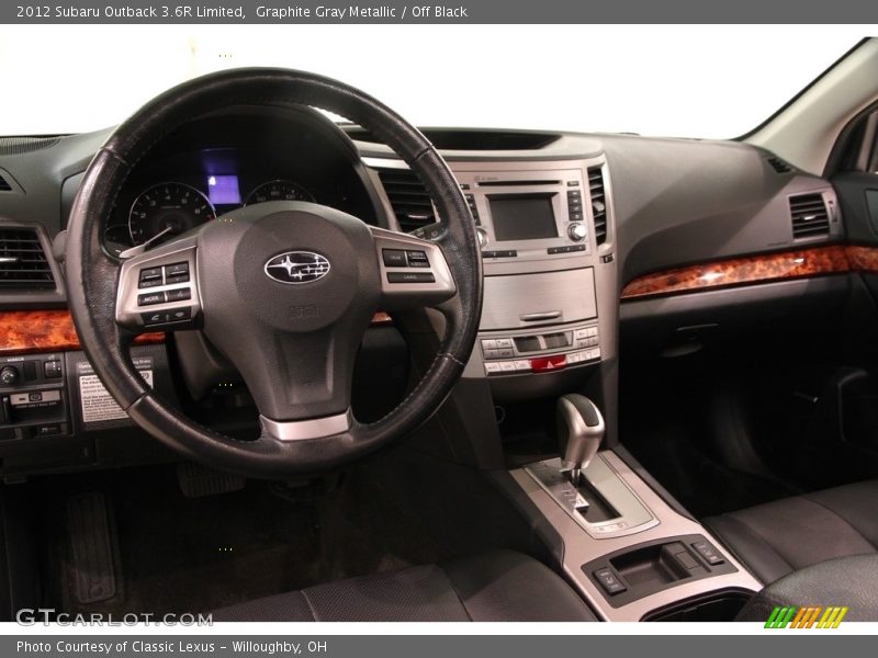 Dashboard of 2012 Outback 3.6R Limited