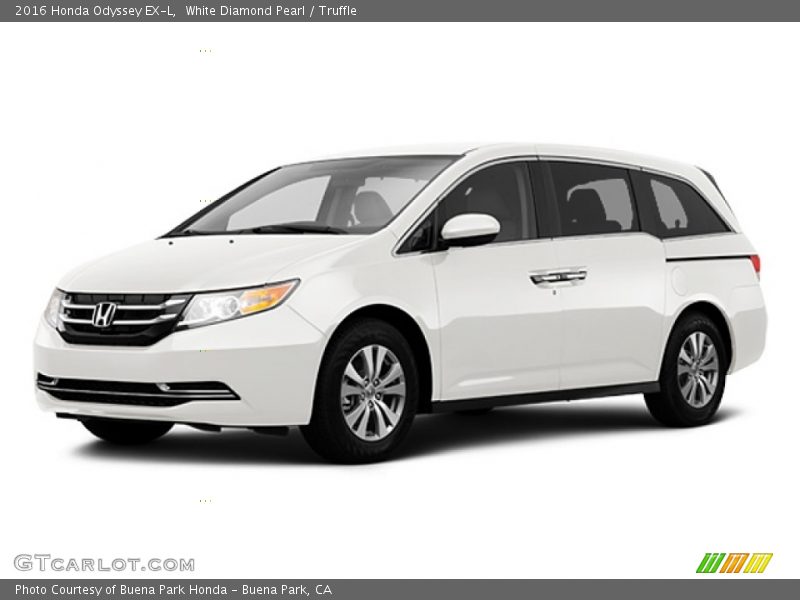 White Diamond Pearl / Truffle 2016 Honda Odyssey EX-L