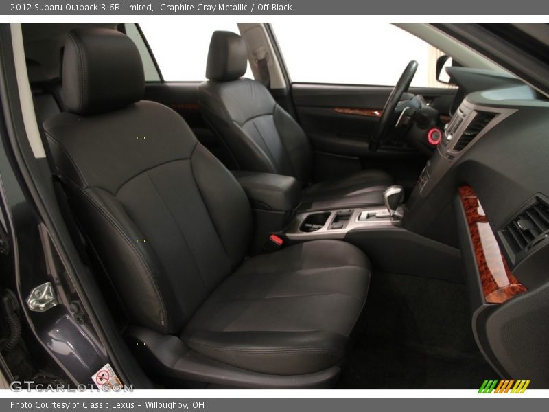 Graphite Gray Metallic / Off Black 2012 Subaru Outback 3.6R Limited
