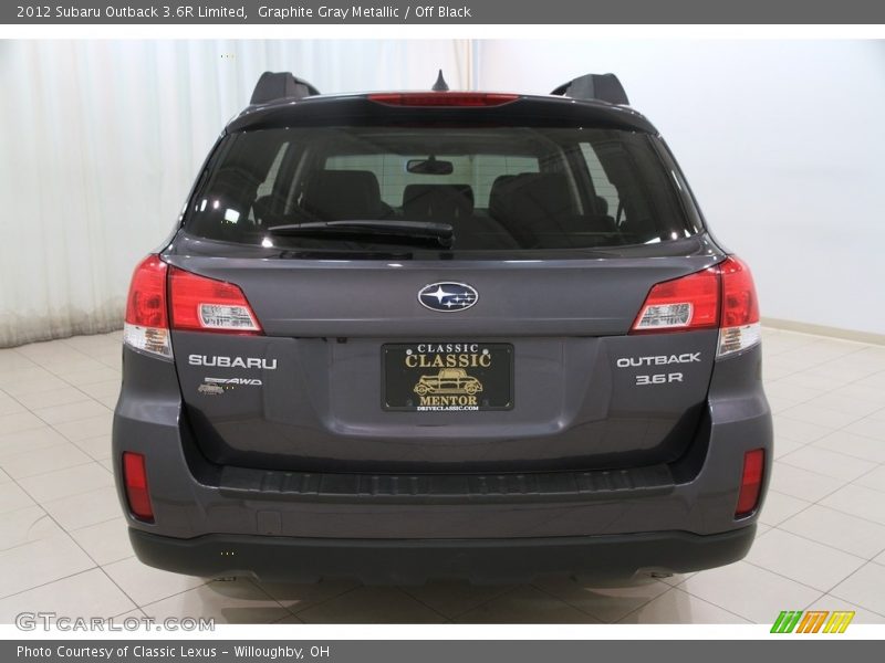 Graphite Gray Metallic / Off Black 2012 Subaru Outback 3.6R Limited
