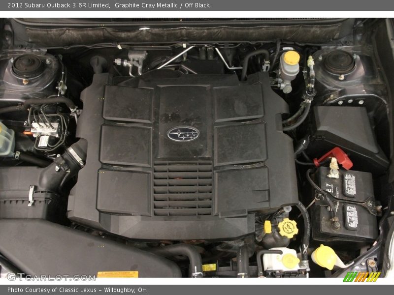 Graphite Gray Metallic / Off Black 2012 Subaru Outback 3.6R Limited