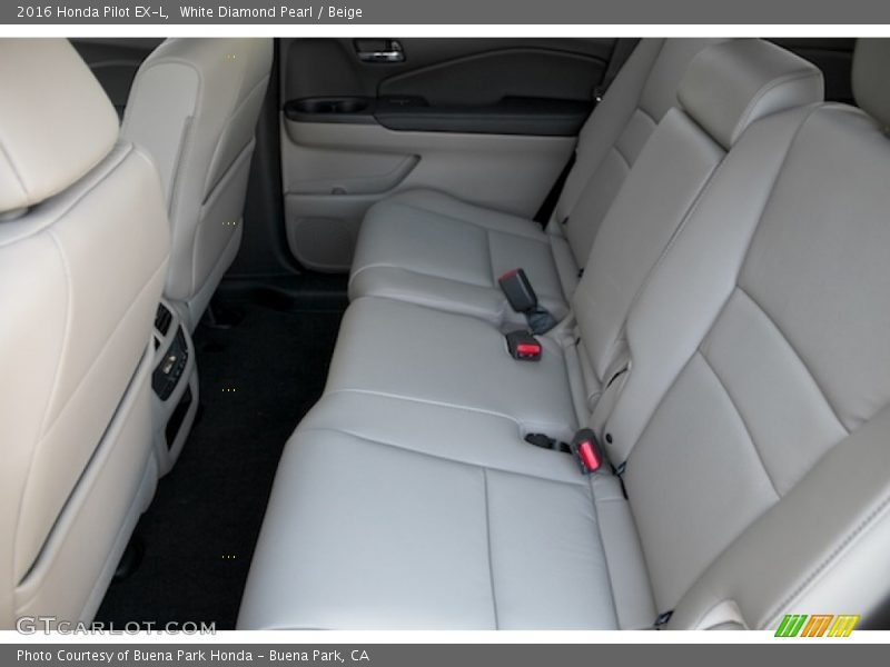 White Diamond Pearl / Beige 2016 Honda Pilot EX-L