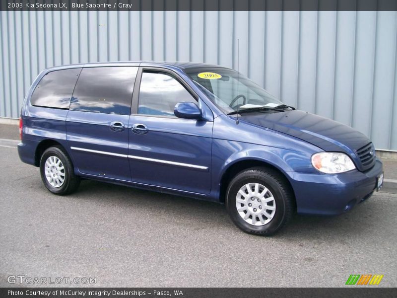 Blue Sapphire / Gray 2003 Kia Sedona LX