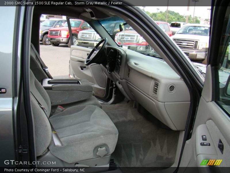 Storm Gray Metallic / Pewter 2000 GMC Sierra 1500 SLE Regular Cab