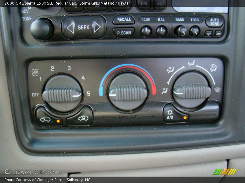 Storm Gray Metallic / Pewter 2000 GMC Sierra 1500 SLE Regular Cab